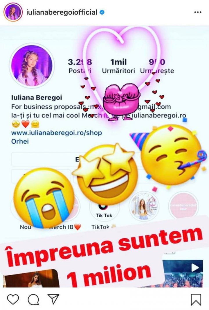 A ajuns un feneomen și este cea mai urmărită moldoveancă pe Instagram. Iuliana Beregoi, emoționată până la lacrimi. (VIDEO)