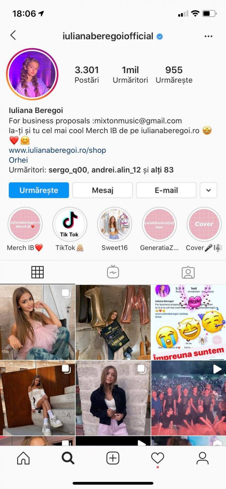 A ajuns un feneomen și este cea mai urmărită moldoveancă pe Instagram. Iuliana Beregoi, emoționată până la lacrimi. (VIDEO)