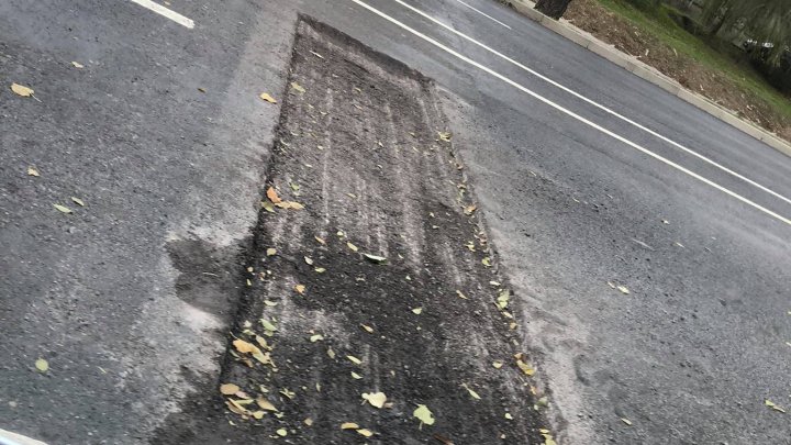 "Albișoara deja se cârpește". Cum arată strada la scurt timp după ce a fost reparată