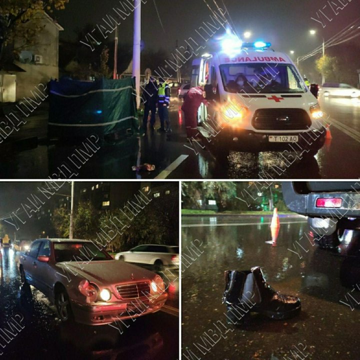 Tragedie în stânga Nistrului. O bătrână a fost spulberată de o mașină, în timp ce traversa neregulamentar strada (IMAGINI ȘOCANTE)