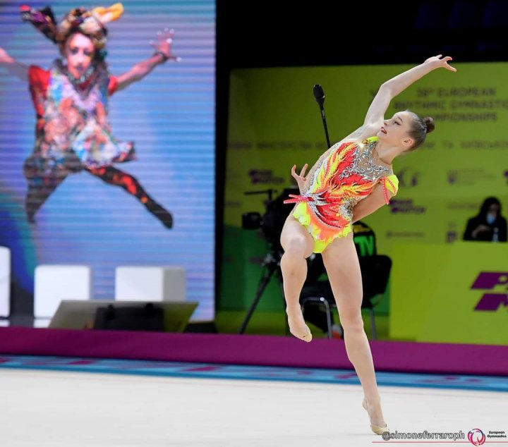 Revenire spectaculoasă. Sportivele din Moldova au înregistrat un punctaj maximal la Campionatul European de Gimnastică Ritmică (FOTO)