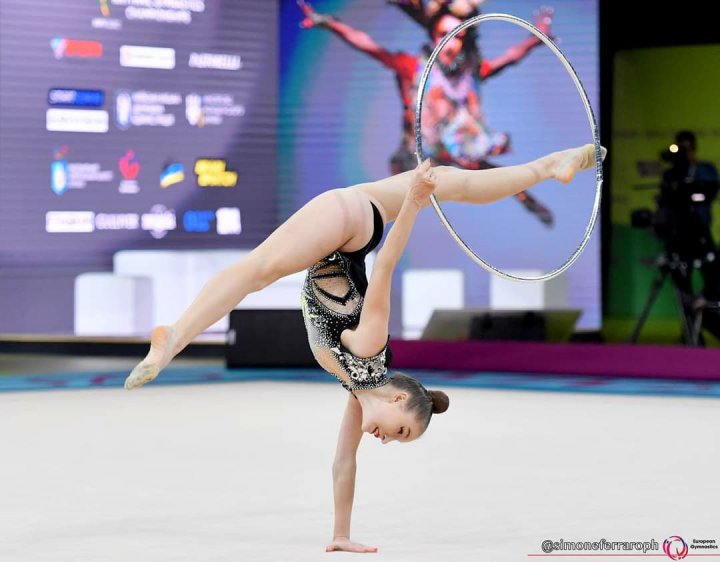 Revenire spectaculoasă. Sportivele din Moldova au înregistrat un punctaj maximal la Campionatul European de Gimnastică Ritmică (FOTO)
