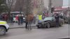 Accident violent în sectorul Buiucani al Capitalei. Trei automobile, făcute zob (FOTO/VIDEO)