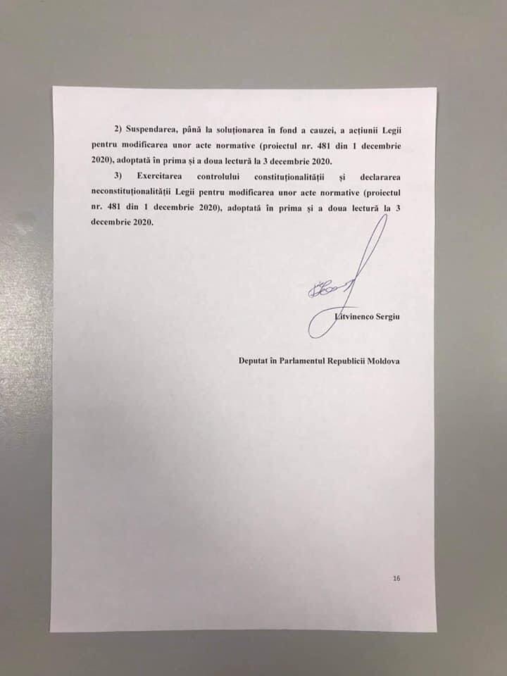 Litvinenco: Coaliția Dodon-Șor a adoptat legi cu încălcarea Constituției