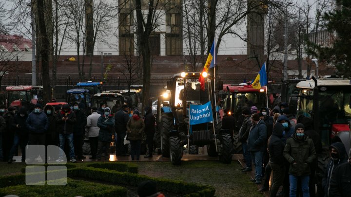 Au ieșit din nou în stradă. Agricultorii, nemulțumiți de proiectele votate la miez de noapte în Parlament (FOTOREPORT)