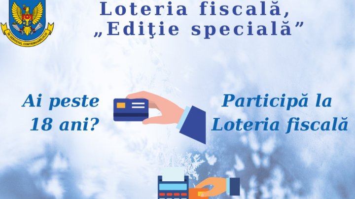 Dacă ai 18 ani și un card bancar, participă la Loteria Fiscală pentru a câștiga 1500 de lei