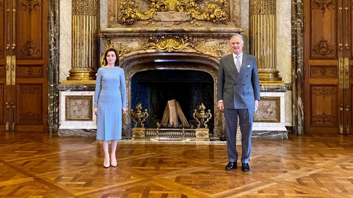 Maia Sandu a avut o întrevedere cu Majestatea Sa, Regele Philippe al Belgiei. Despre ce au discutat oficialii