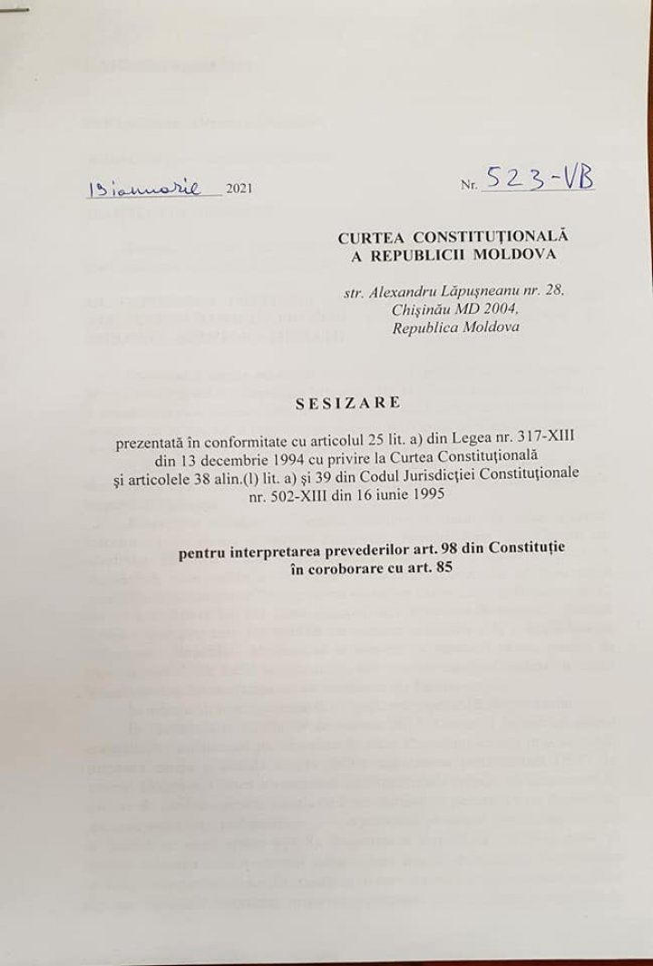 Socialiştii au întrebat Înalta Curte care este termenul limită în care Maia Sandu poate desemna un premier şi ce riscă în caz de refuz