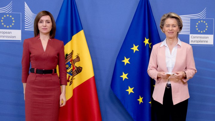 Maia Sandu, vizită oficială la Bruxelles. Şeful statului s-a întâlnit cu preşedintele Comisiei Europene, Ursula Von Der Leyen