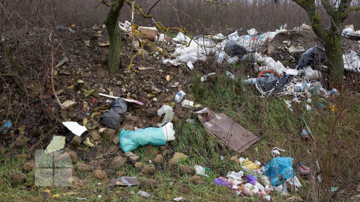 Deşeurile îneacă la propriu locuitorii satului Tătăreşti, Străşeni. Oamenii sunt indignaţi de problema vizibilă şi urât mirositoare (FOTO)