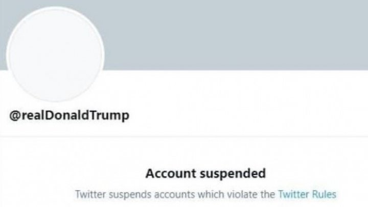 Twitter suspendă permanent contul lui Donald Trump invocând riscurile „incitării la violenţă” din partea preşedintelui american