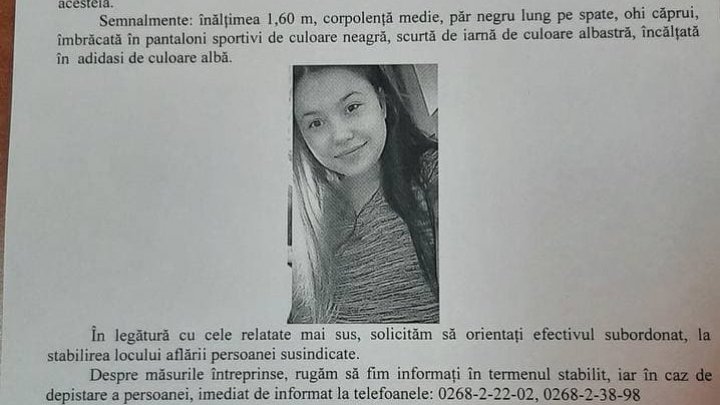 STRIGĂT DE AJUTOR. O adolescentă de 14 ani din Ialoveni A DISPĂRUT FĂRĂ URMĂ