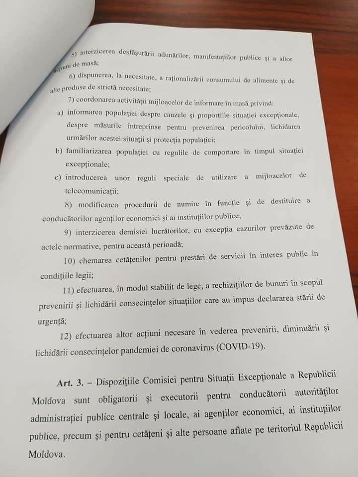 Starea de urgență ar putea fi instituită până pe 30 mai