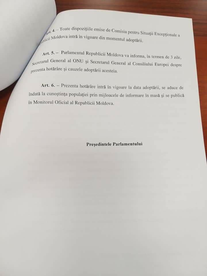 Starea de urgență ar putea fi instituită până pe 30 mai