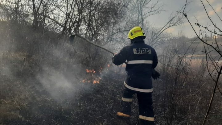 Arde pământul! În ultimele 24 de ore, salvatorii au lichidat 20 de incendii de vegetație