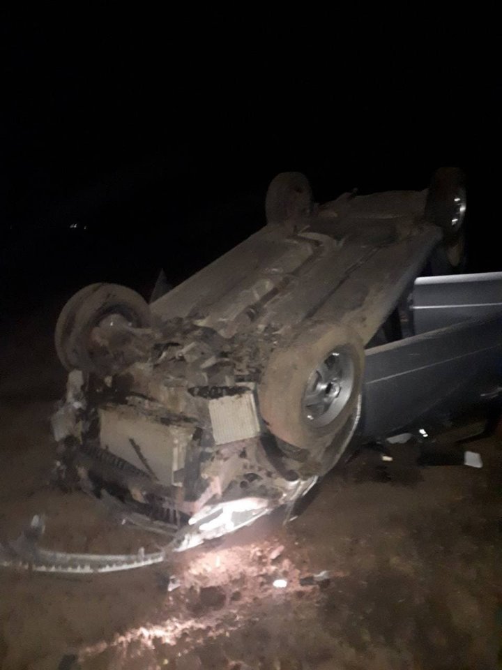 Accident în raionul Hîncești. Un bărbat a urcat beat la volan și a derapat de pe carosabil. Ce riscă acesta (FOTO)