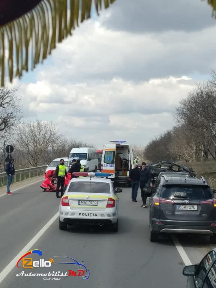 ACCIDENT GRAV în raionul Strășeni. Un șofer circula cu o viteză de 169km/h (VIDEO/FOTO)