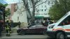 Accident violent pe strada Calea Ieșilor. O mașină a ajuns într-un copac de pe marginea drumului (VIDEO)