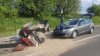 Un bărbat a ajuns la spital, după ce mini-tractorul în care se deplasa a fost accidentat (VIDEO)