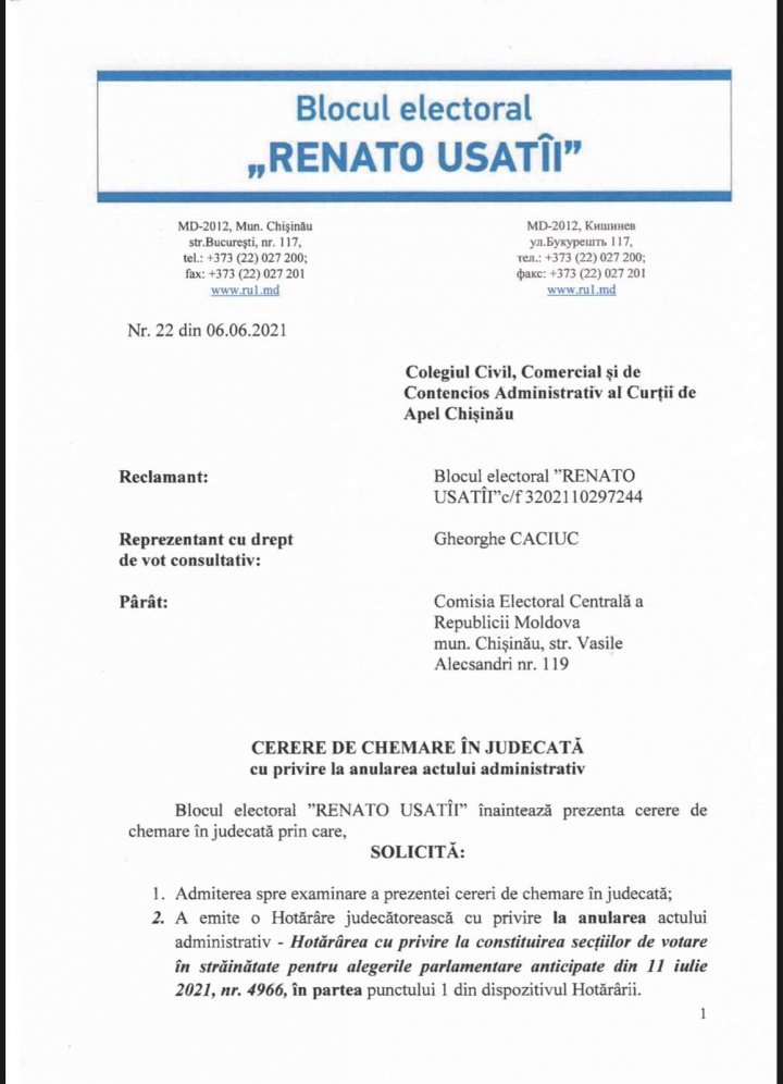 Decizia CEC privind numărul secțiilor de votare deschise peste hotare, contestată în instanţă