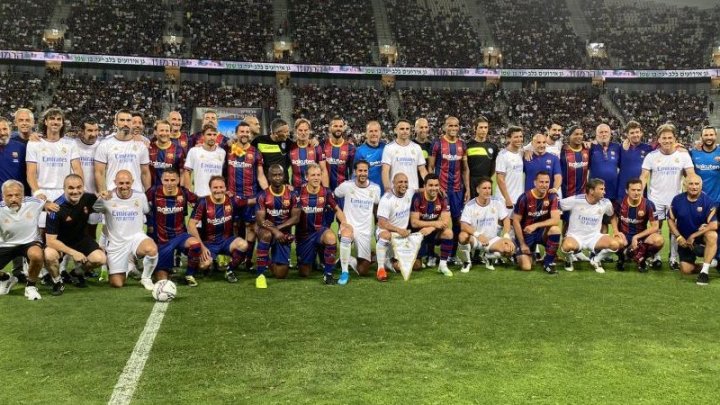 Legendele cluburilor Real Madrid și FC Barcelona s-au întâlnit într-o partidă istorică la Tel Aviv