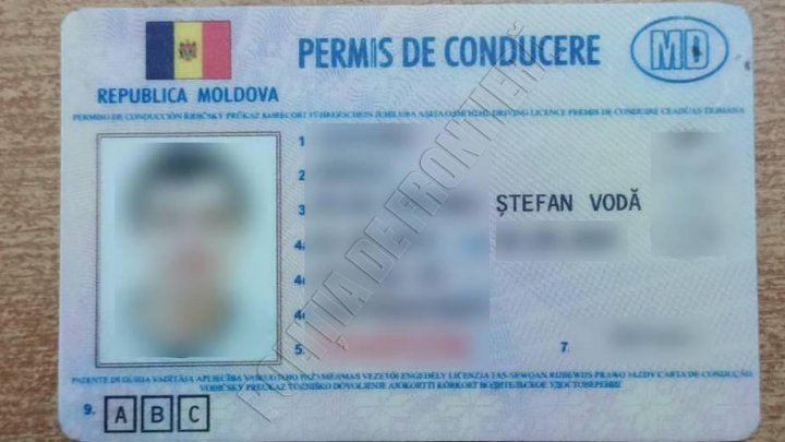 A fost DECONSPIRAT! Un moldovean și-a cumpărat un permis de conducere pentru trei categorii de vehicule fără a face școala auto