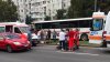 Accident rutier în Capitală. Doi pietoni, loviți în plin, chiar pe zebră (VIDEO)