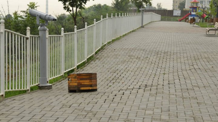 Scuarul panoramic din sectorul Ciocana va fi reabilitat din cauza alunecărilor de teren