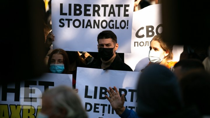 PROTEST în sprijinul procurorului general Alexandr Stoianoglo. "Să spunem NU dictaturii" (FOTO/VIDEO)