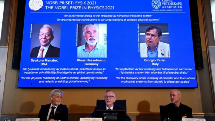  Premiul Nobel pentru fizică câștigat de un japonez, un german și un italian