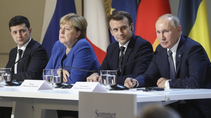 Franţa, Germania, Ucraina şi Rusia au convenit să aibă o întâlnire la nivel ministerial pe tema încheierii conflictului ucrainean