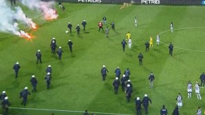 Haos la un meci din Grecia. Partida a fost reluată, după ce spectatorii au fost evacuați din tribune