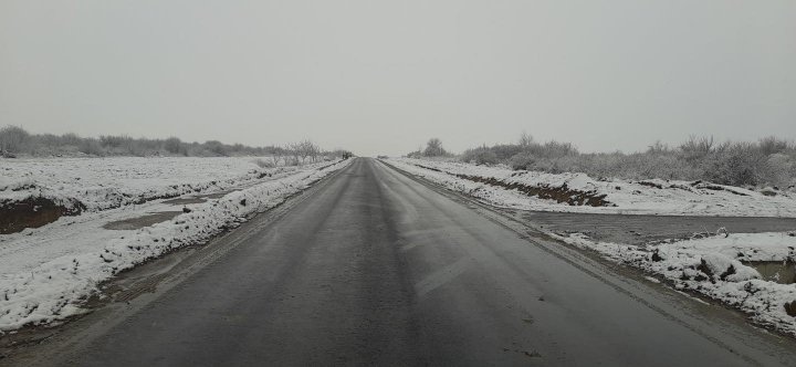 La sudul Moldovei a NINS. Cum se circulă pe drumurile naţionale (VIDEO/FOTO)