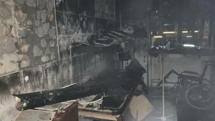 Incendiu declanşat de o lumânare a devastat un spital COVID din Ucraina: Trei morți și patru răniți