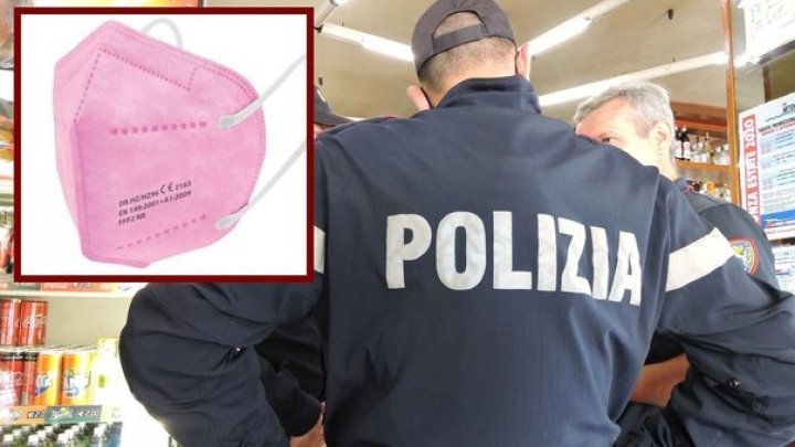 Polițiștii italieni, revoltați că trebuie să poarte măști de protecție roz: Este o culoare nepotrivită. Ne afectează reputația