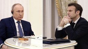 Ce au servit la cină de Vladimir Putin și Emmanuel Macron după întâlnirea de la Moscova