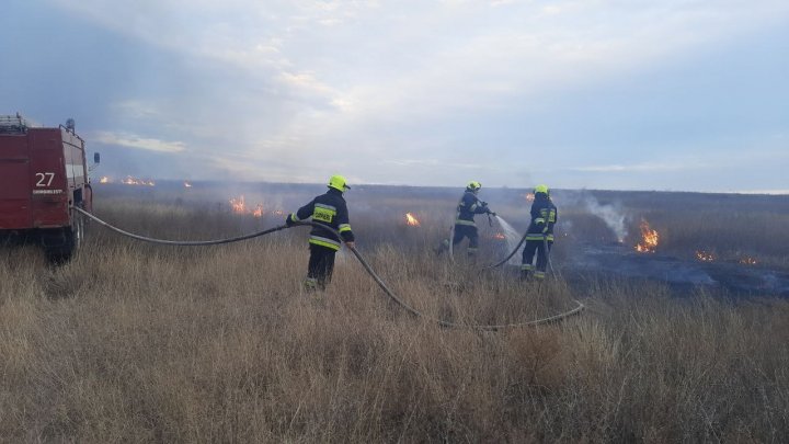 Peste treizeci de incendii de vegetație au fost stinse de pompieri în ultimele 24 de ore (FOTO, VIDEO)