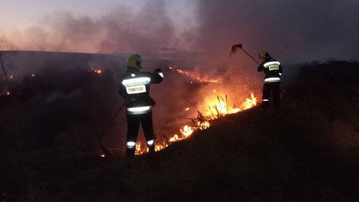 În ultimele 24 de ore, pompierii au intervenit în 118 misiuni de lichidare a incendiilor de vegetație uscată 