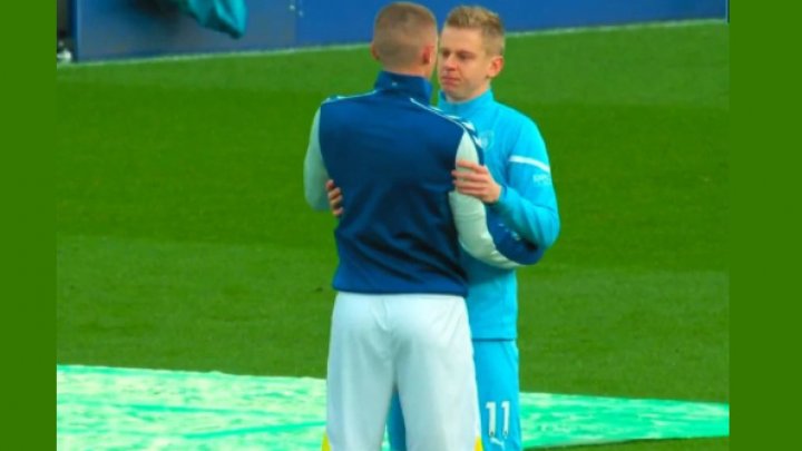 Clipe emoționante la meciul dintre Everton și Manchester City. Zinchenko și Mykolenko au izbucnit în lacrimi