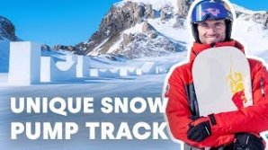 Pump track senzațional de zăpadă pentru dublul campion olimpic la snowboard cross, francezul Pierre Vaultier