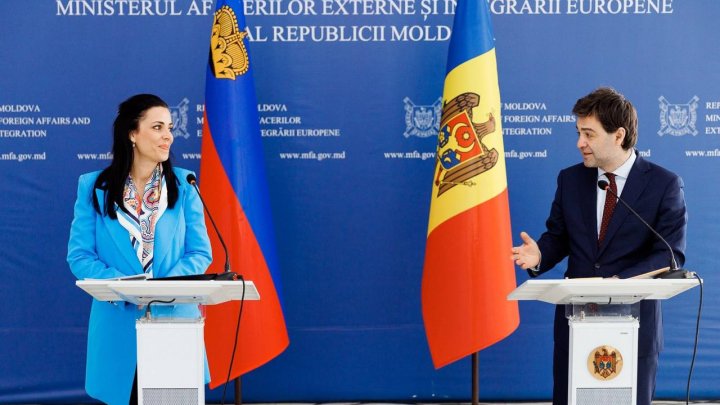 Ministrul de externe al Principatului Liechtenstein, Dominique Hasler, într-o vizită oficială în Republica Moldova