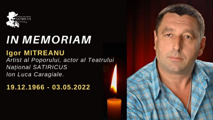 S-A STINS din viață actorul de teatru și film din Republica Moldova, Igor Mitreanu