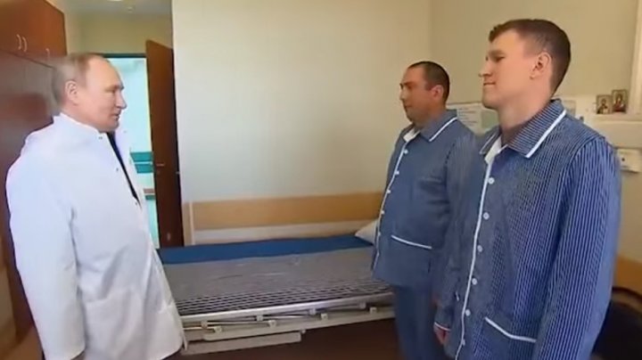 Putin a vizitat un spital cu soldați răniți. Ce întrebare le-a adresat militarilor liderul de la Kremlin