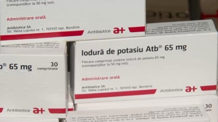 România a donat Moldovei peste un milion de pastile de iodură de potasiu