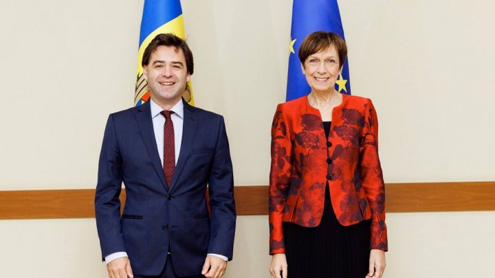 Nicu Popescu, întâlnire cu ambasadoarea Germaniei la Chișinău, Margret Uebber