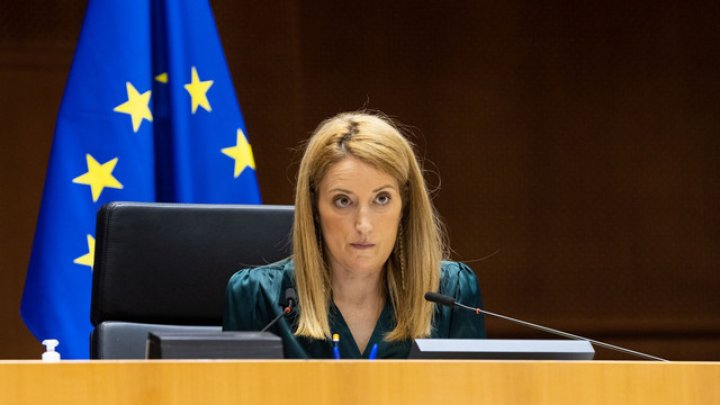 Metsola: Republica Moldova necesită o atenţie specială, e o situaţie în care oricând o altă opoziţie foarte ostilă poate face pasul înainte