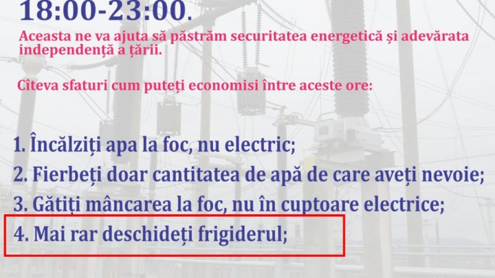 Sfat de la MOLDELECTRICA pentru a economisi: Mai rar deschideţi frigiderul