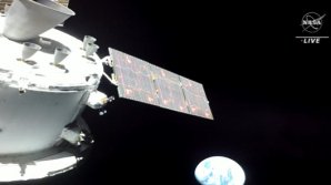 Primele imagini spectaculoase realizate de camerele de la bordul capsulei Orion, în drumul acesteia spre Lună, publicate de NASA