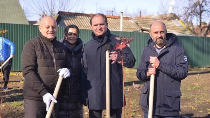 Copii și profesori de la instituțiile de învățământ din Capitală au participat la activități de înverzire a orașului (FOTO)