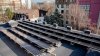 Panouri fotovoltaice pe acoperişul Teatrului Ginta Latină. Staţia va asigura volumul necesar de curent electric